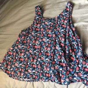 Cute flower patterned tank top